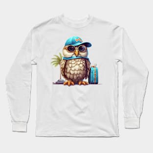 Owl on Vacation #1 Long Sleeve T-Shirt